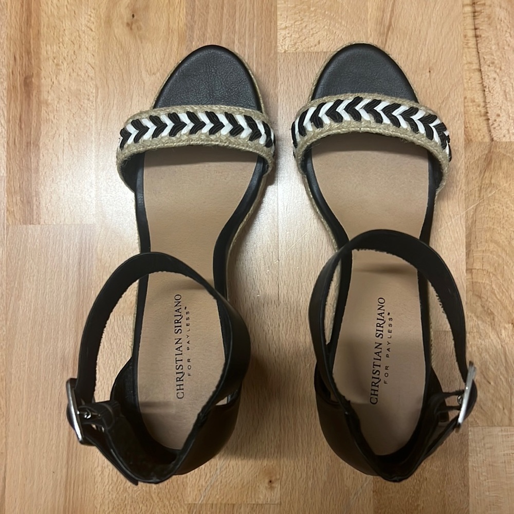 Christian Siriano size 11 wedges. Never worn out of house, wrong size